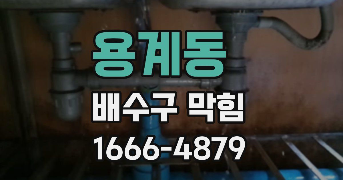 용계동 배수구 막힘