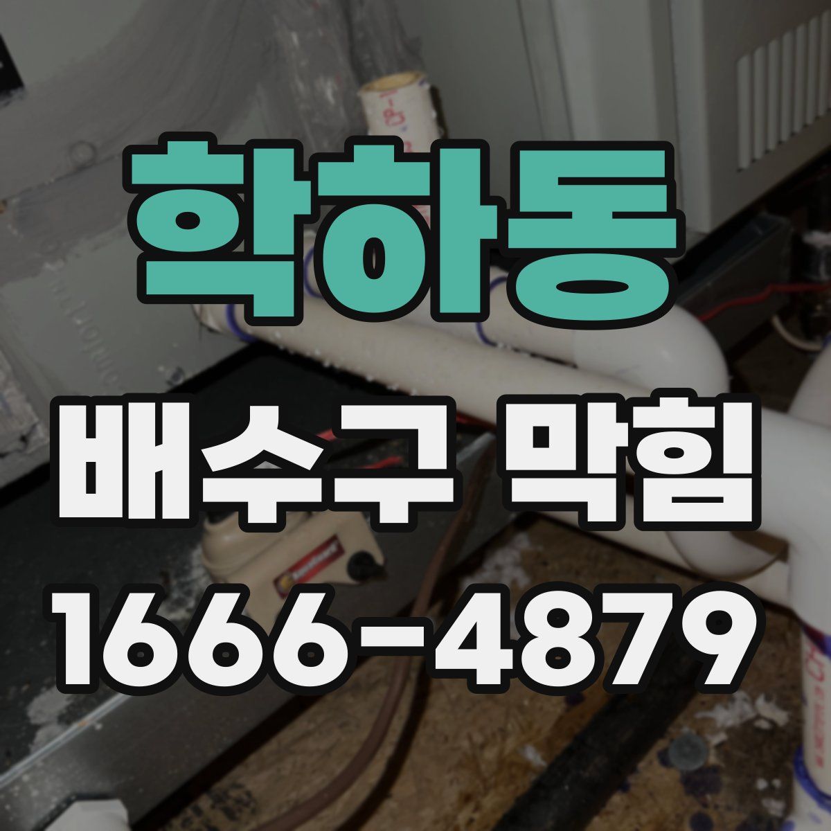학하동 배수구 막힘