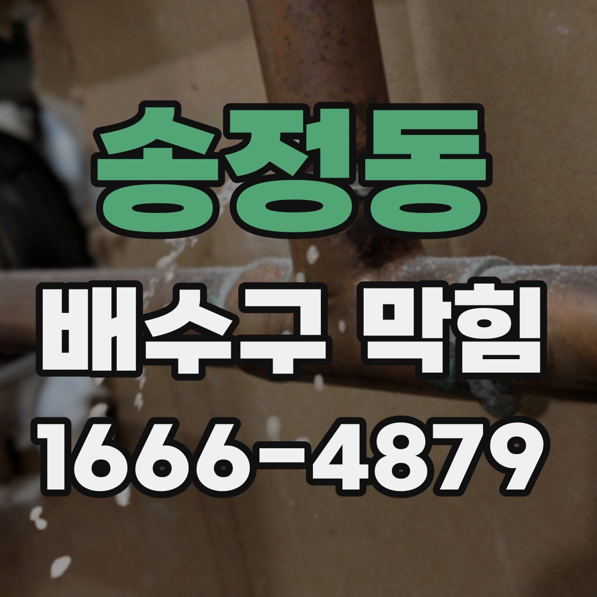 송정동 배수구 막힘