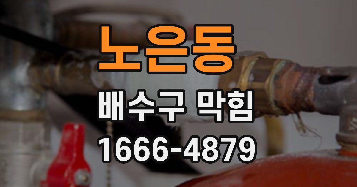 노은동 배수구 막힘