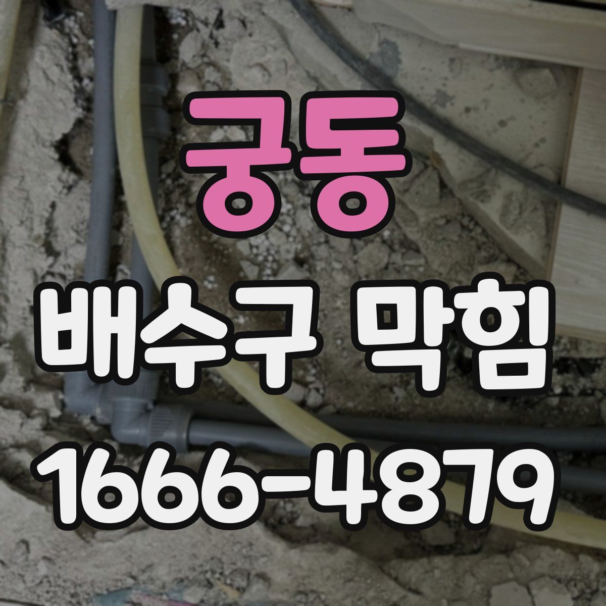 궁동 배수구 막힘
