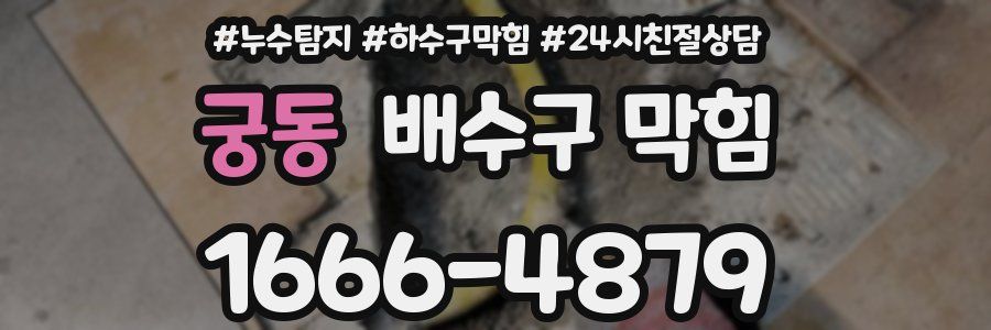 궁동 배수구 막힘