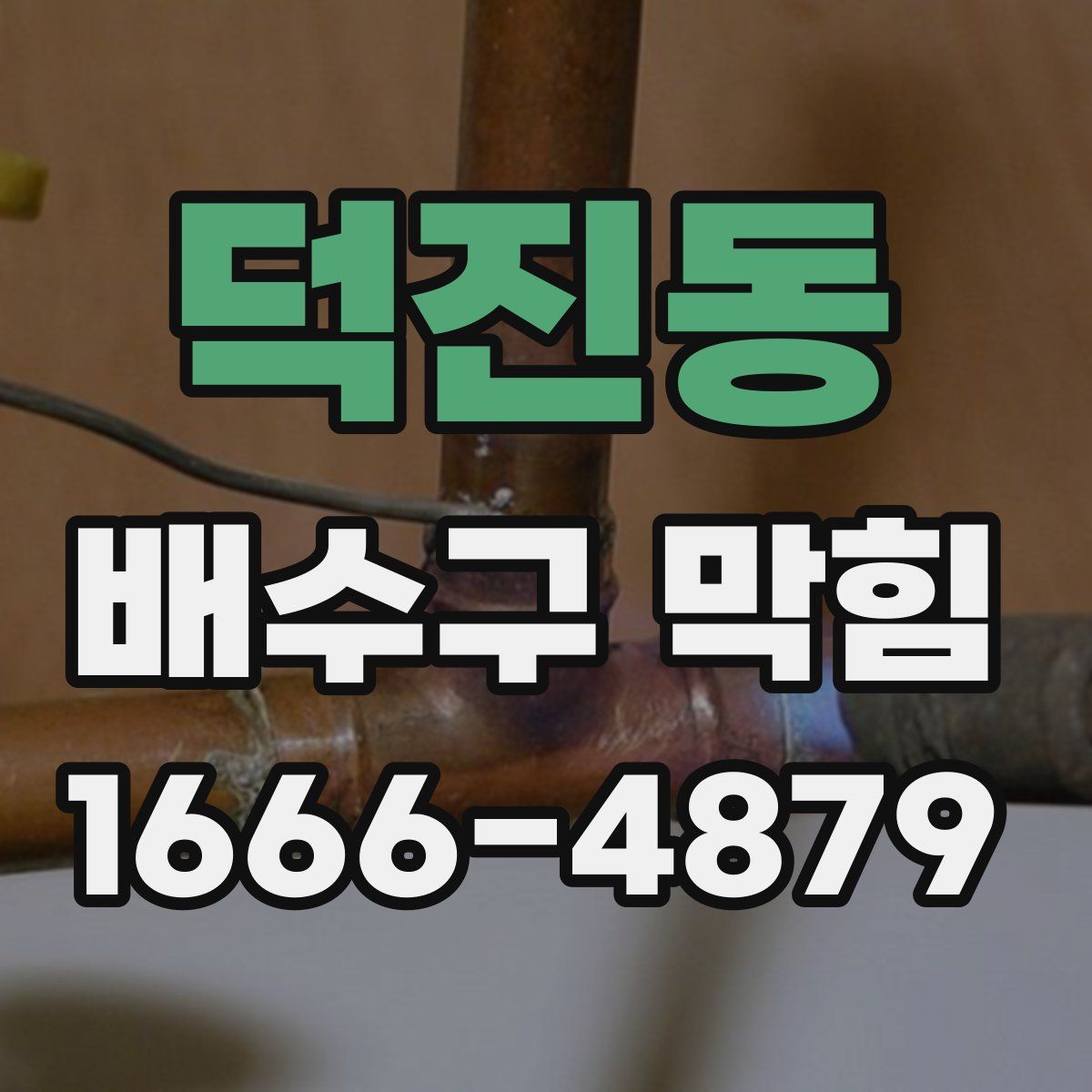 덕진동 배수구 막힘