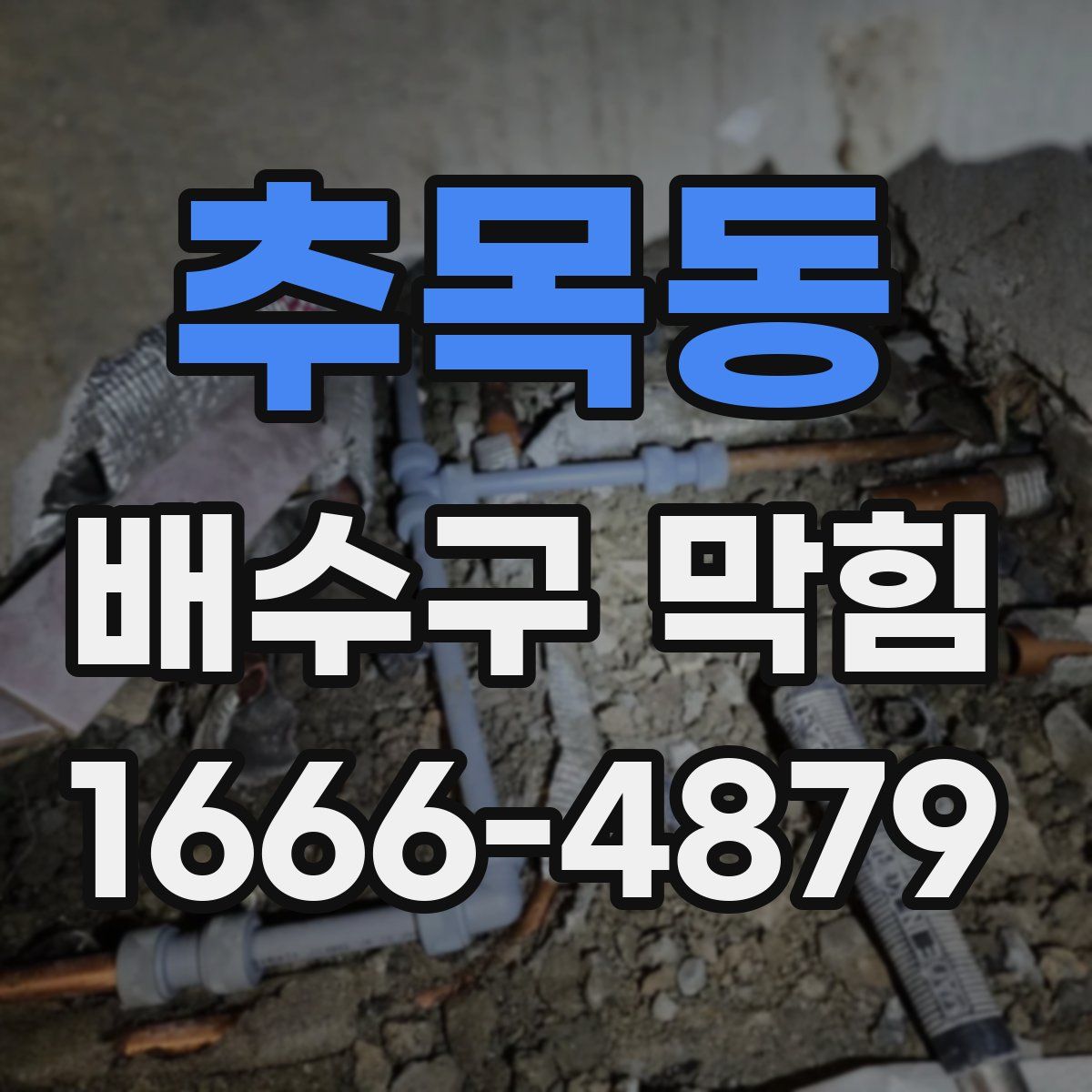 추목동 배수구 막힘