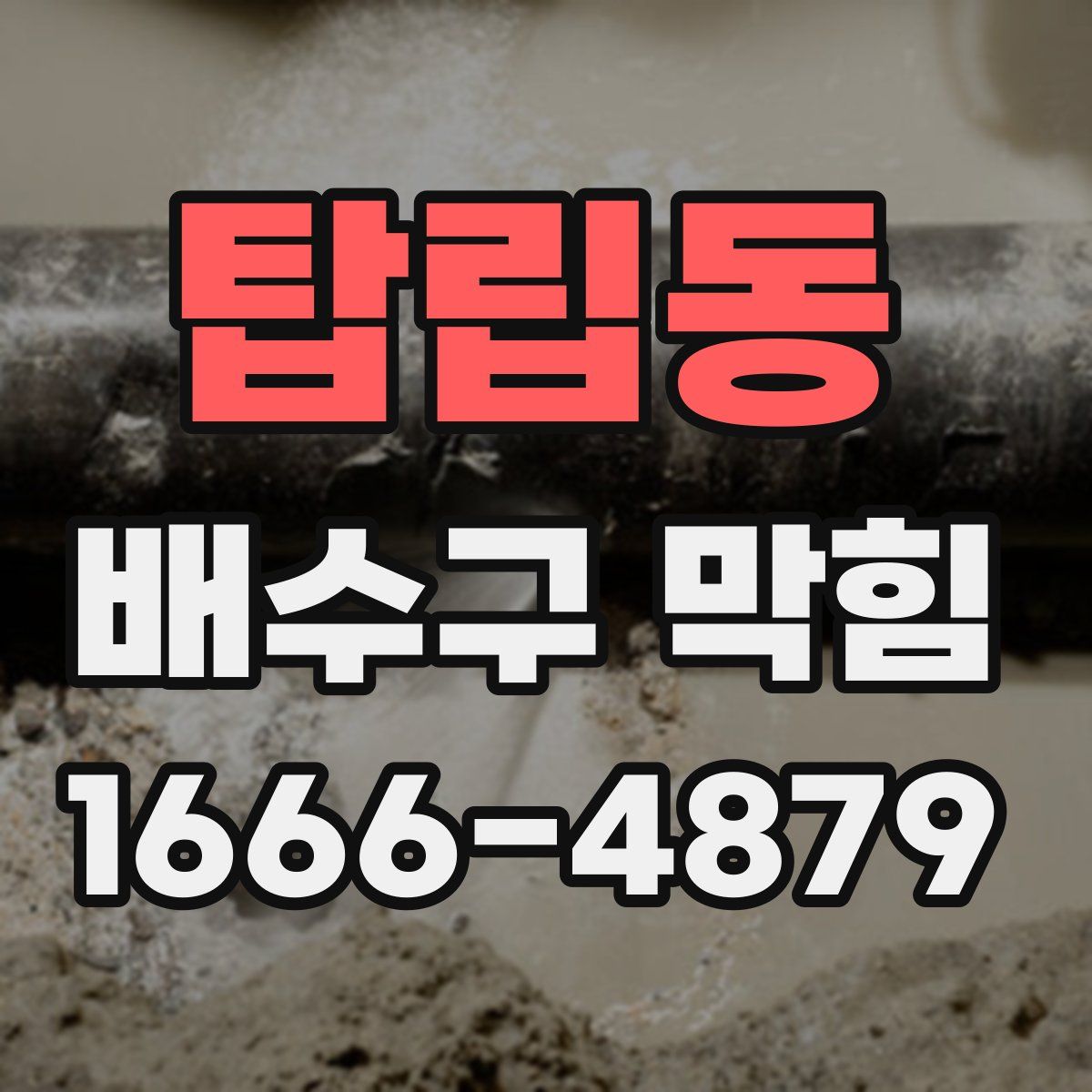 탑립동 배수구 막힘