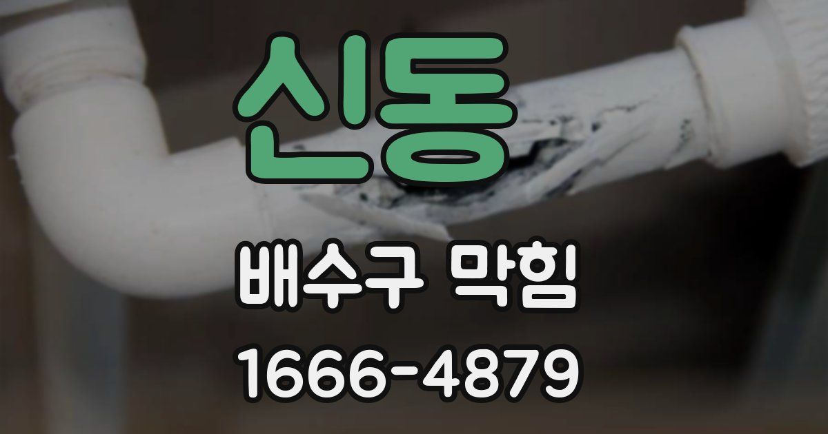 신동 배수구 막힘