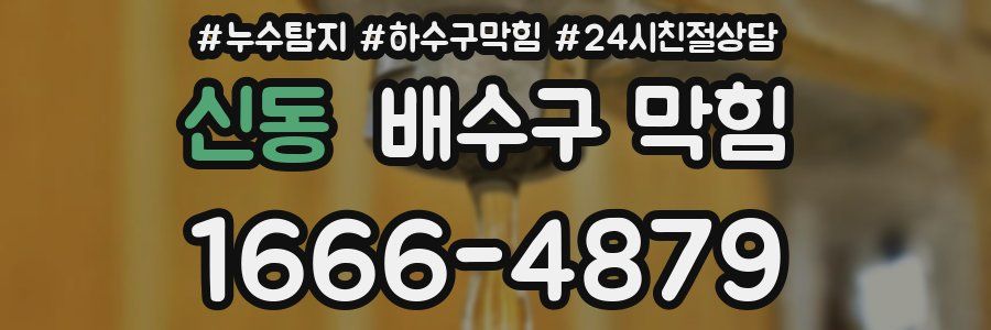 신동 배수구 막힘
