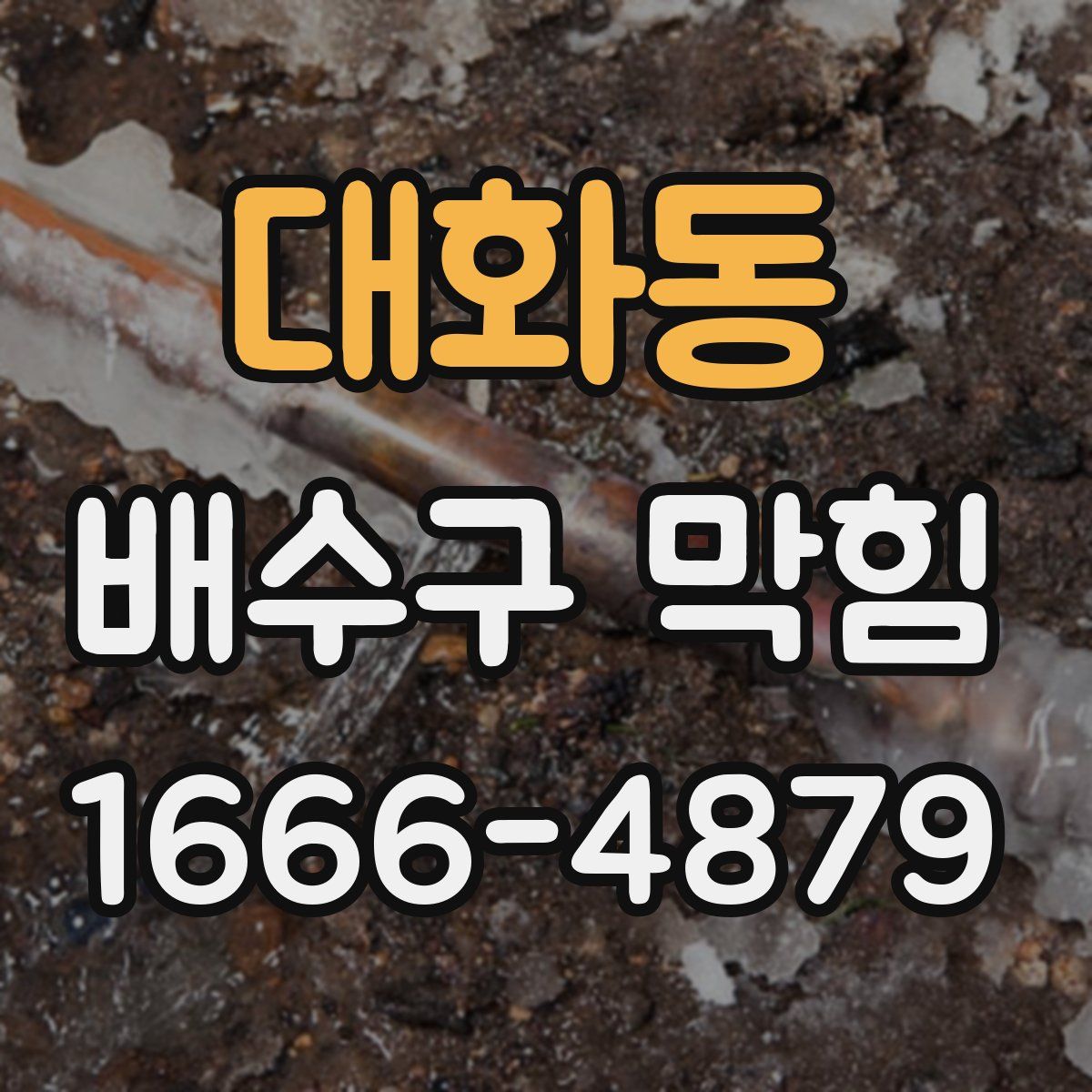 대화동 배수구 막힘
