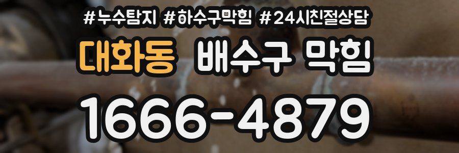 대화동 배수구 막힘