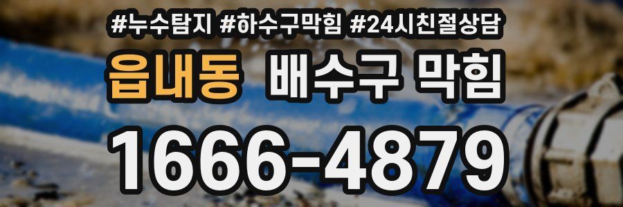 읍내동 배수구 막힘