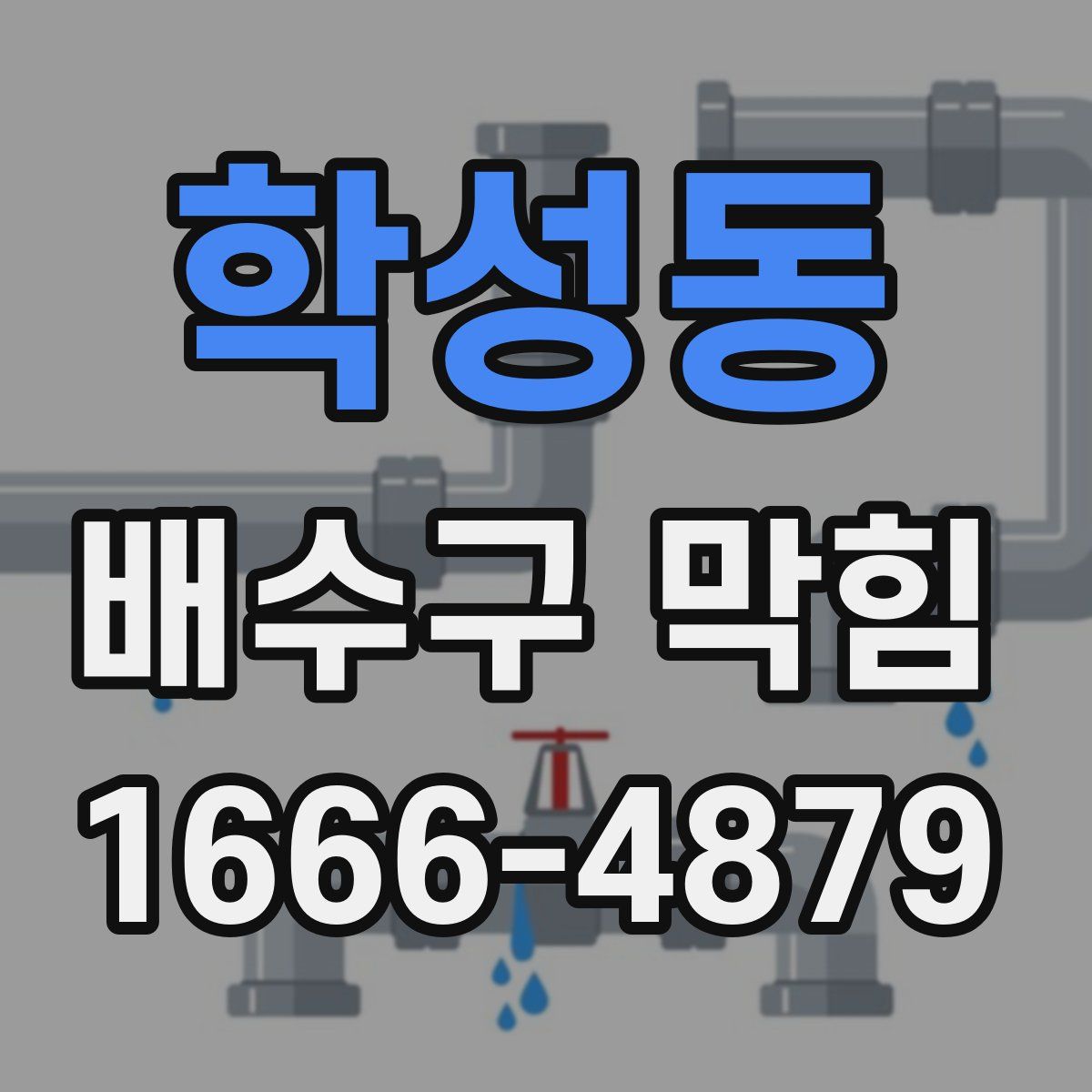 학성동 배수구 막힘