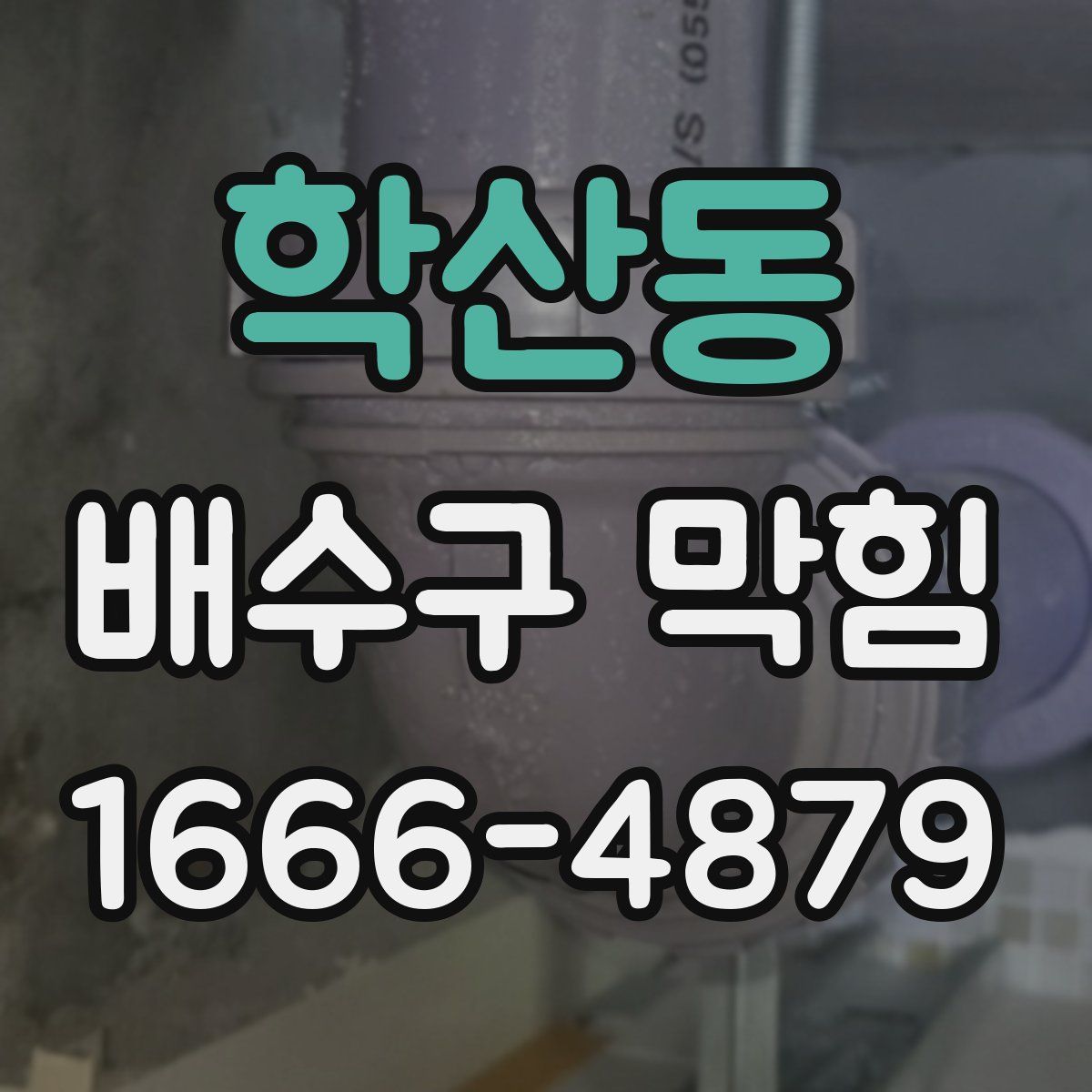 학산동 배수구 막힘