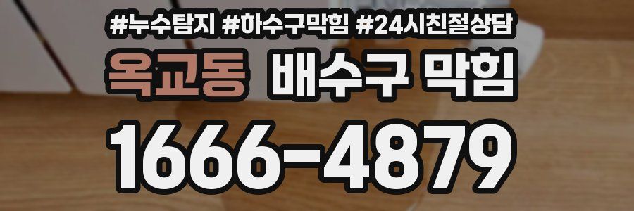 옥교동 배수구 막힘