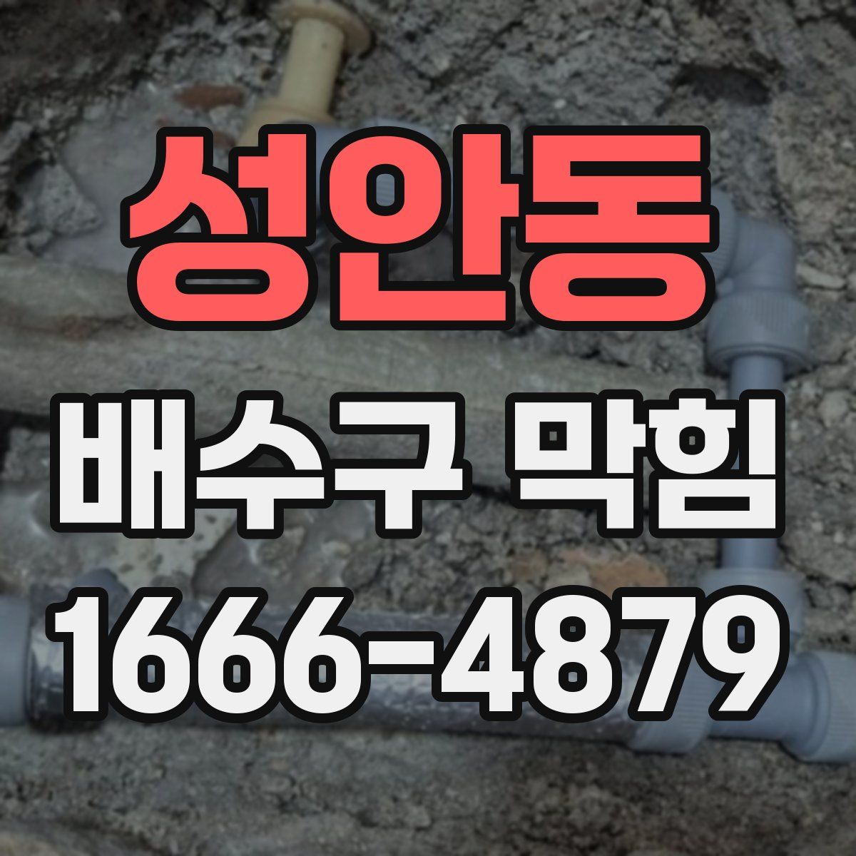 성안동 배수구 막힘