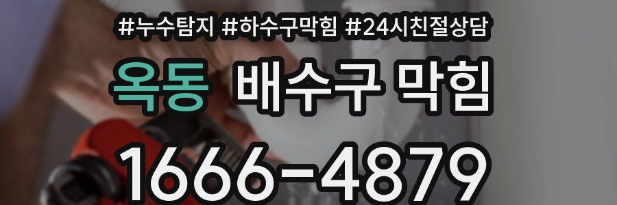 옥동 배수구 막힘