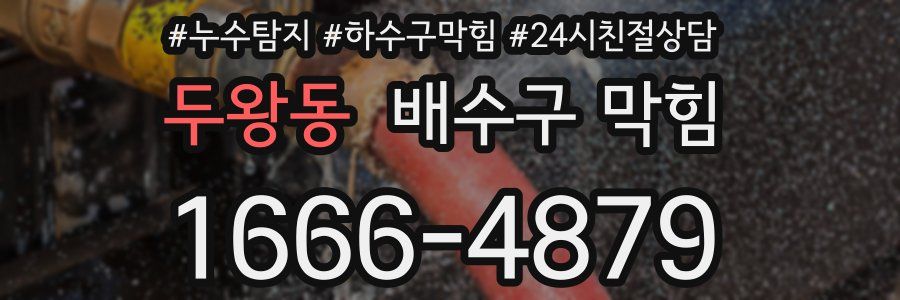 두왕동 배수구 막힘