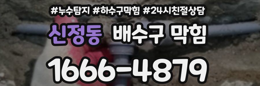 신정동 배수구 막힘