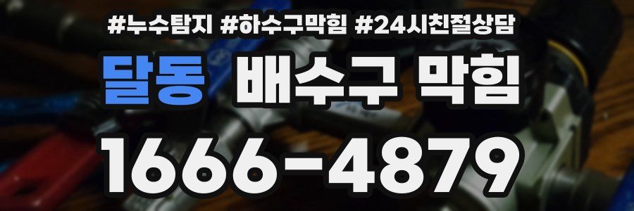 달동 배수구 막힘