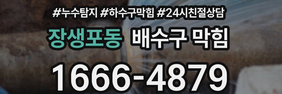 장생포동 배수구 막힘
