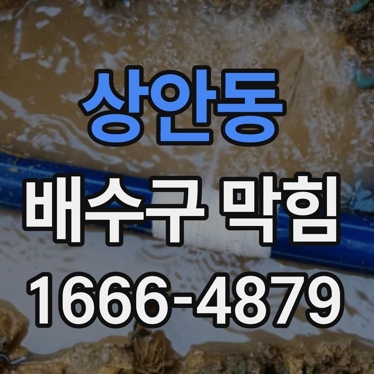 상안동 배수구 막힘