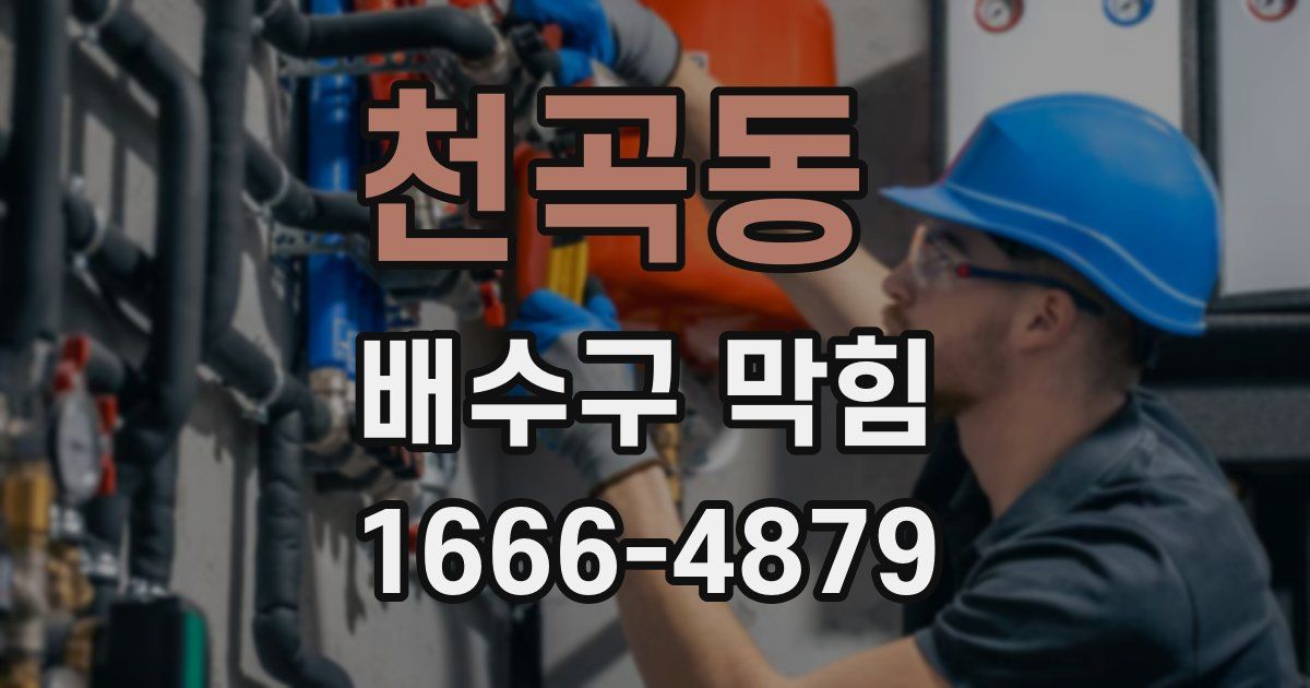 천곡동 배수구 막힘