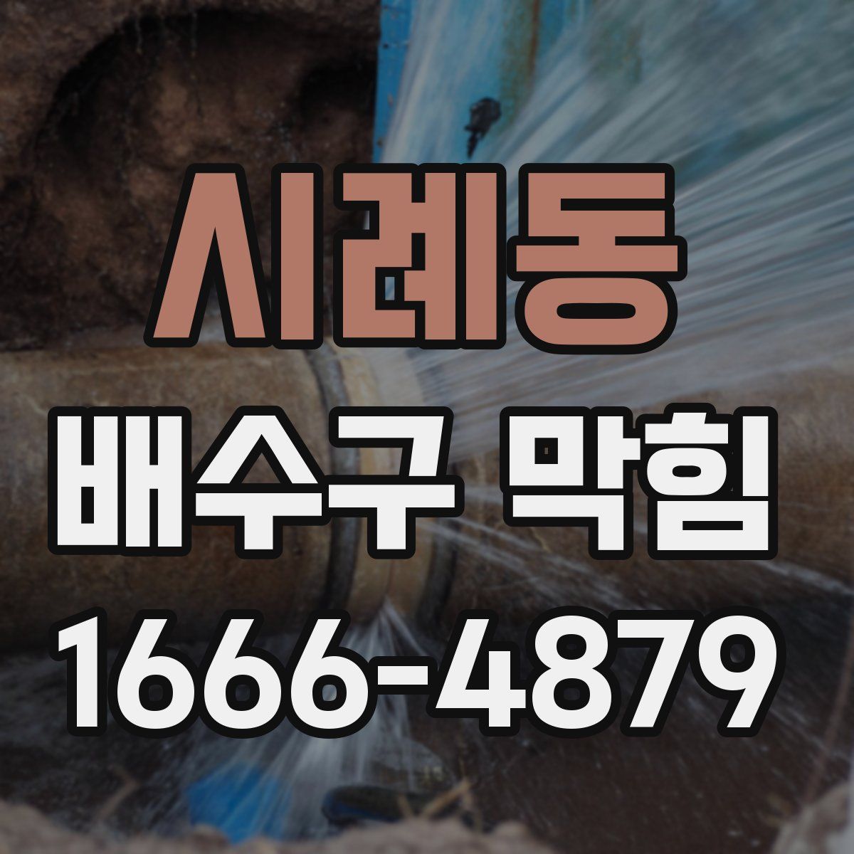 시례동 배수구 막힘
