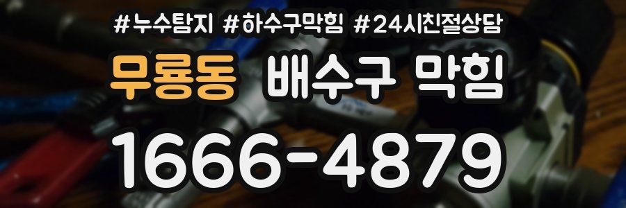 무룡동 배수구 막힘