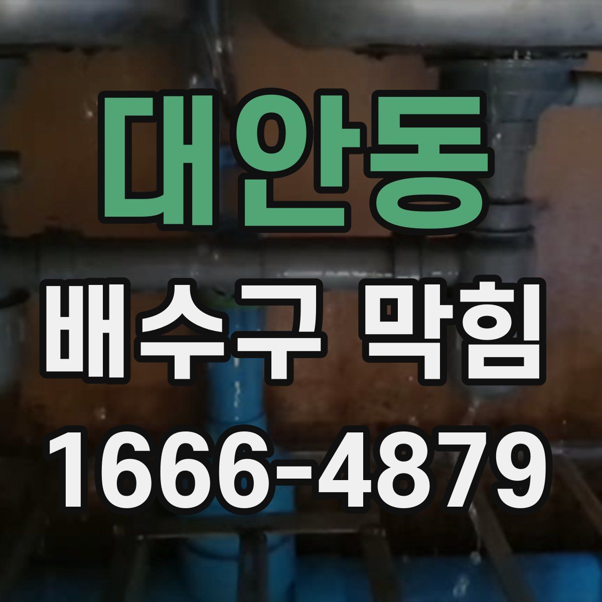 대안동 배수구 막힘