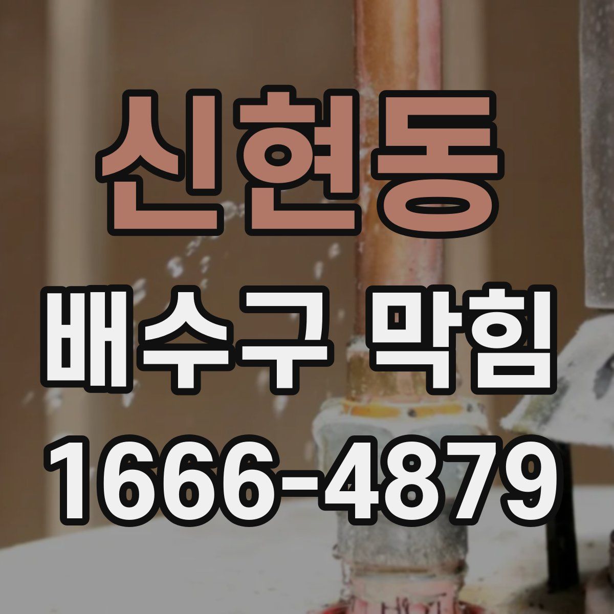 신현동 배수구 막힘
