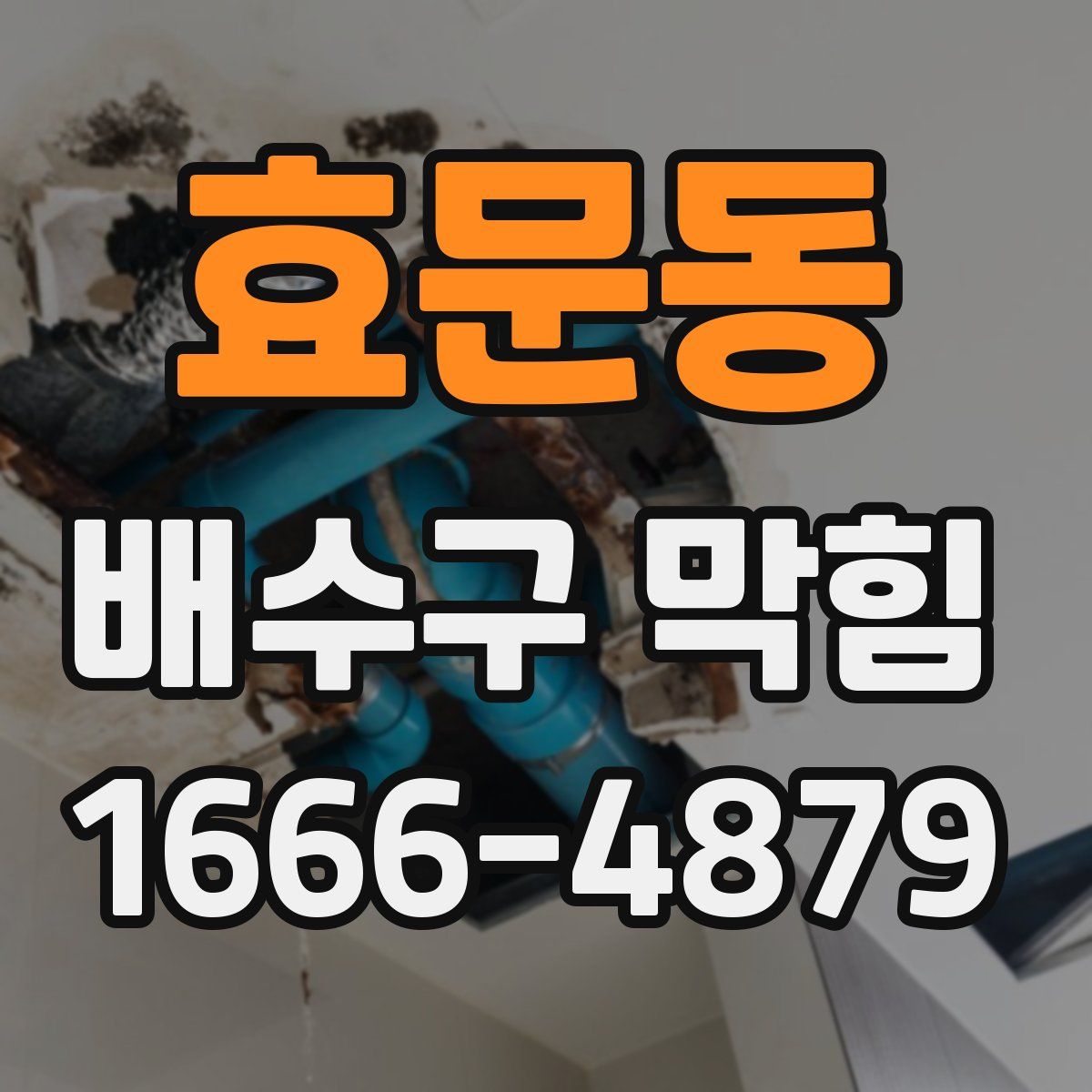 효문동 배수구 막힘