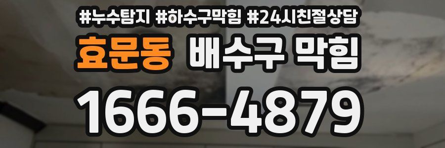 효문동 배수구 막힘