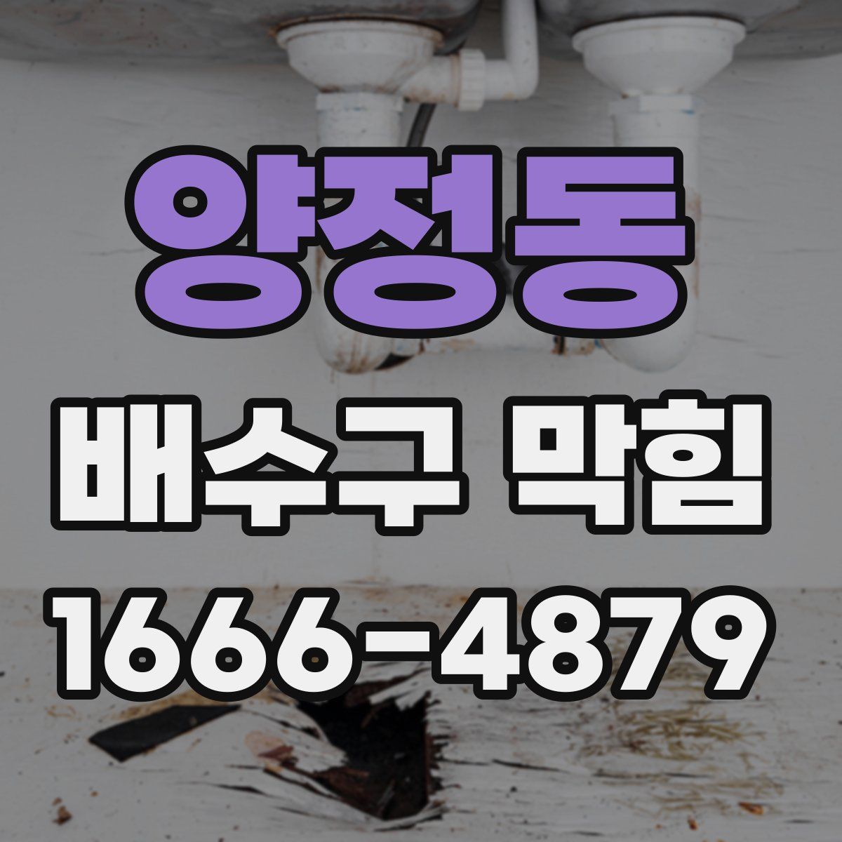 양정동 배수구 막힘