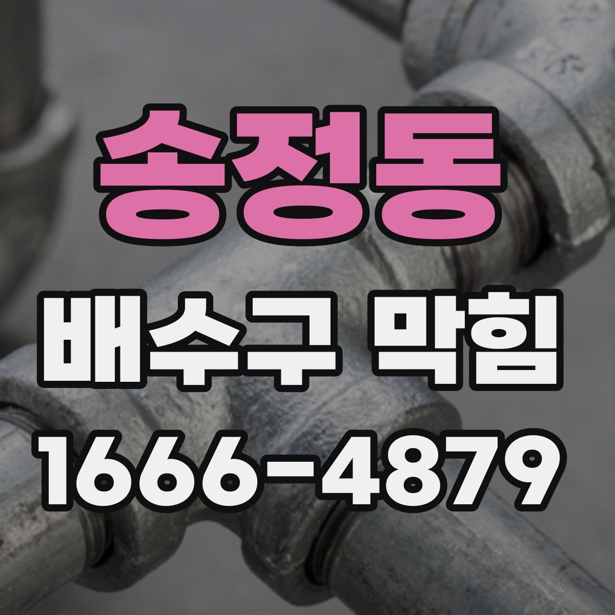 송정동 배수구 막힘