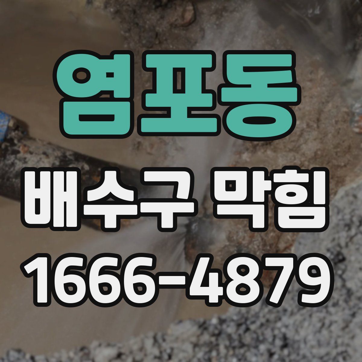 염포동 배수구 막힘