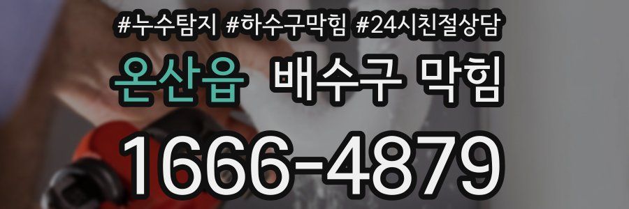 온산읍 배수구 막힘