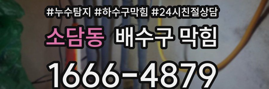 소담동 배수구 막힘
