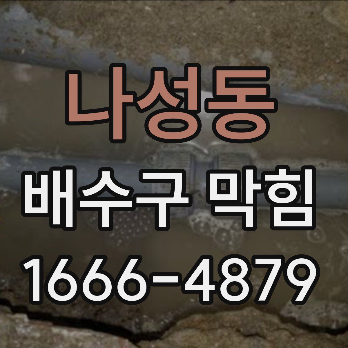 나성동 배수구 막힘