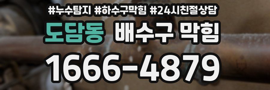 도담동 배수구 막힘