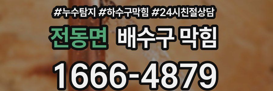 전동면 배수구 막힘