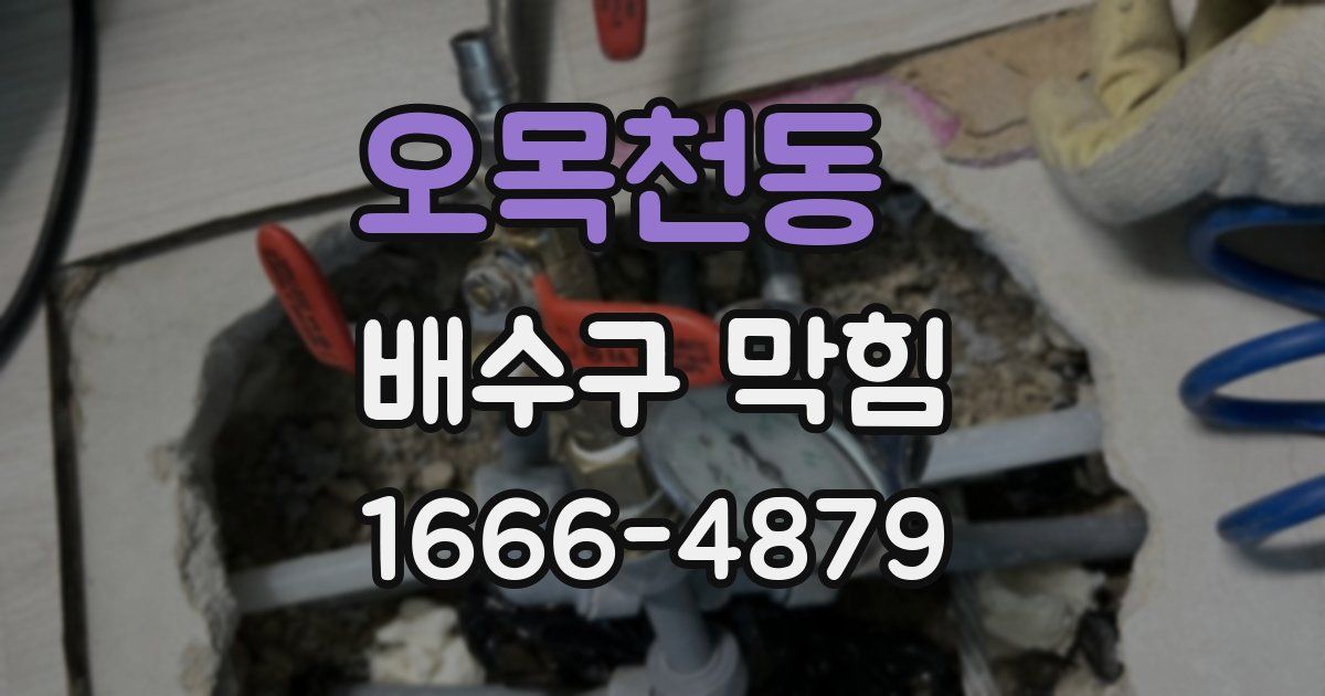 오목천동 배수구 막힘