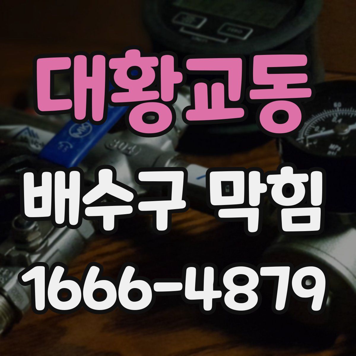 대황교동 배수구 막힘