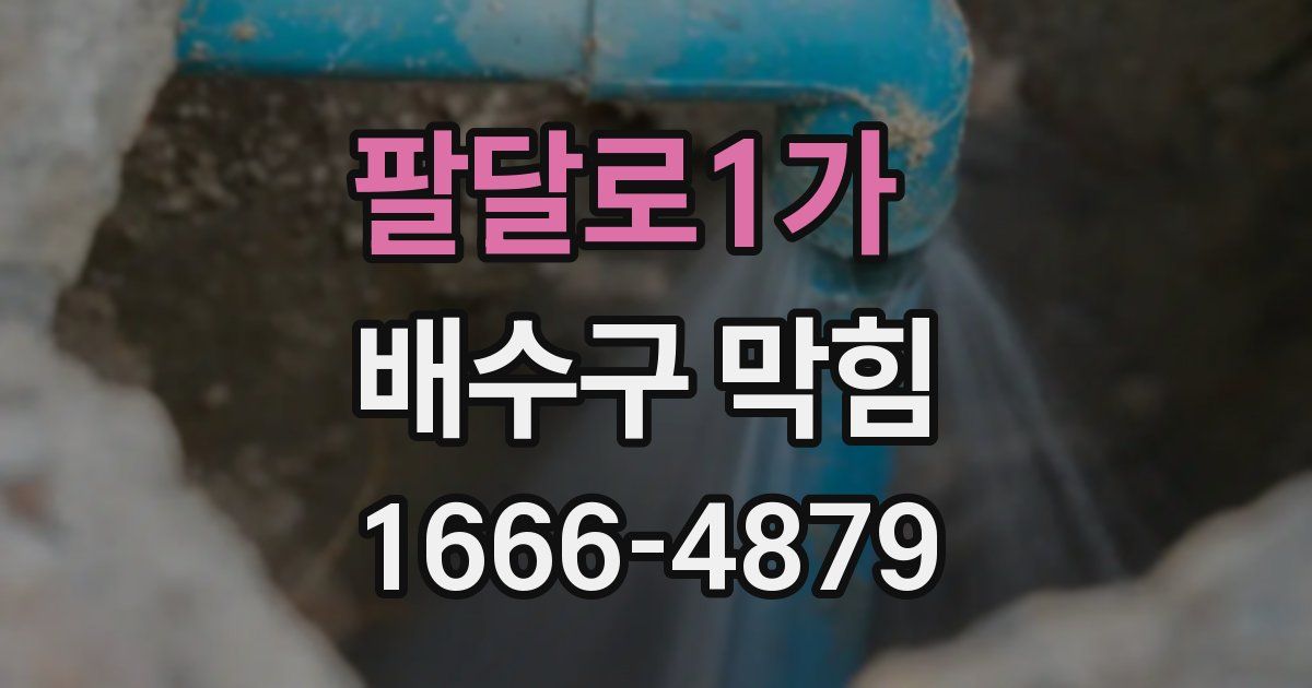 팔달로1가 배수구 막힘