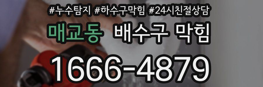 매교동 배수구 막힘