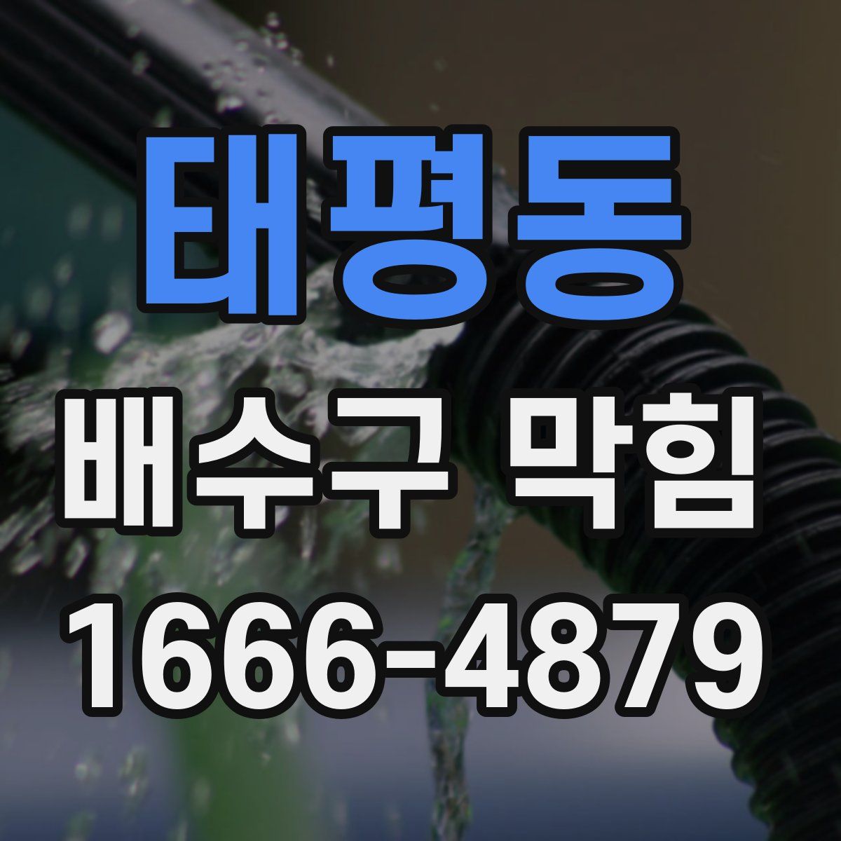 태평동 배수구 막힘
