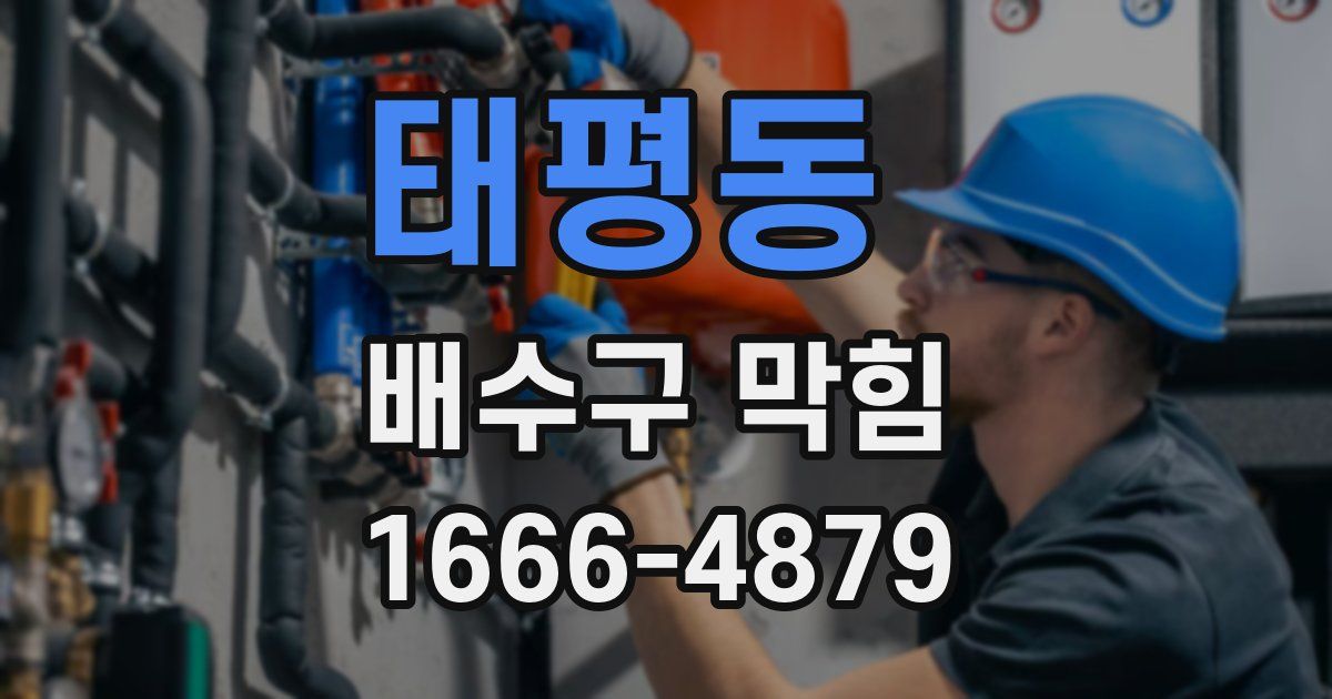 태평동 배수구 막힘
