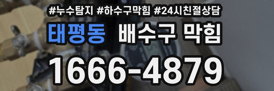 태평동 배수구 막힘