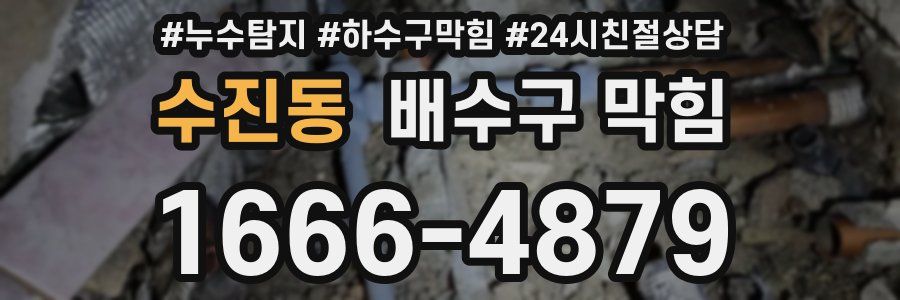 수진동 배수구 막힘