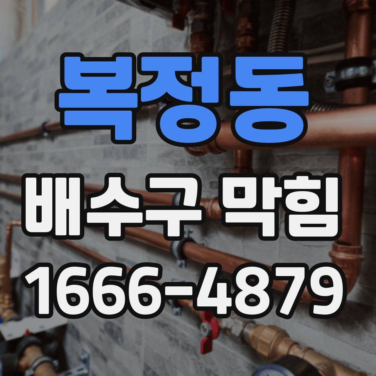 복정동 배수구 막힘