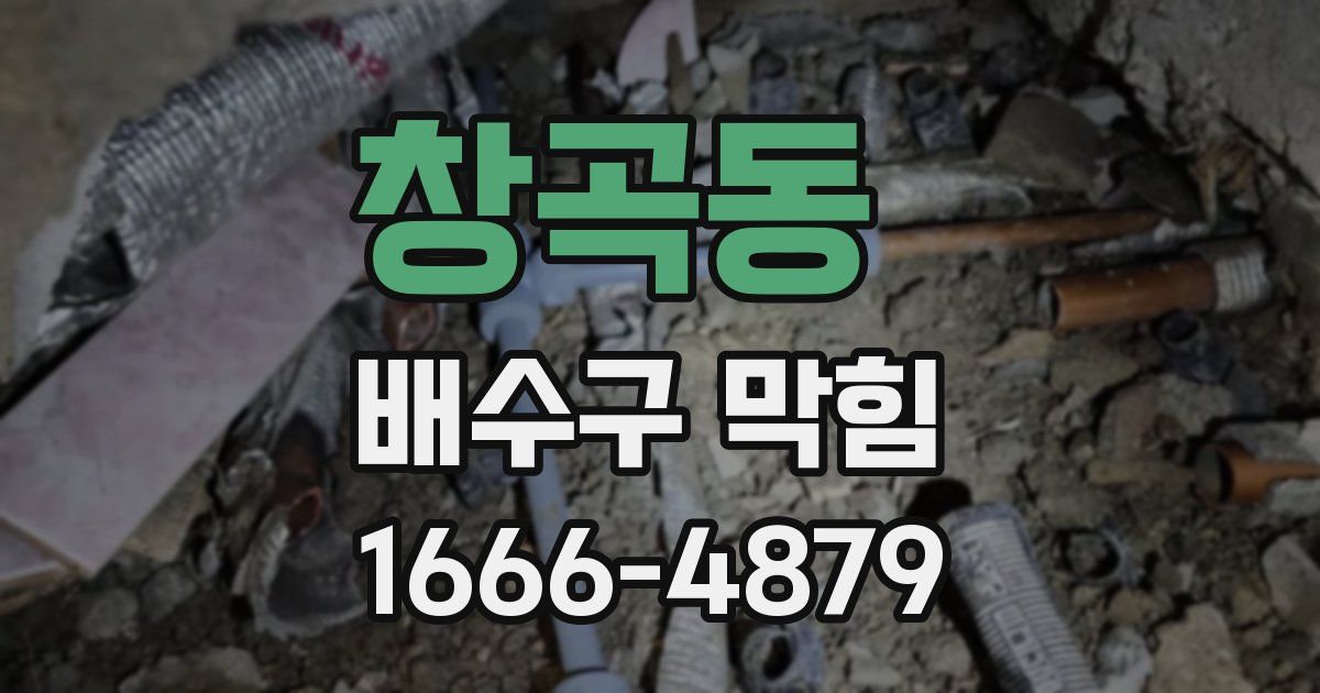 창곡동 배수구 막힘