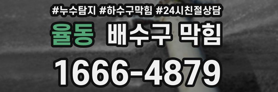 율동 배수구 막힘